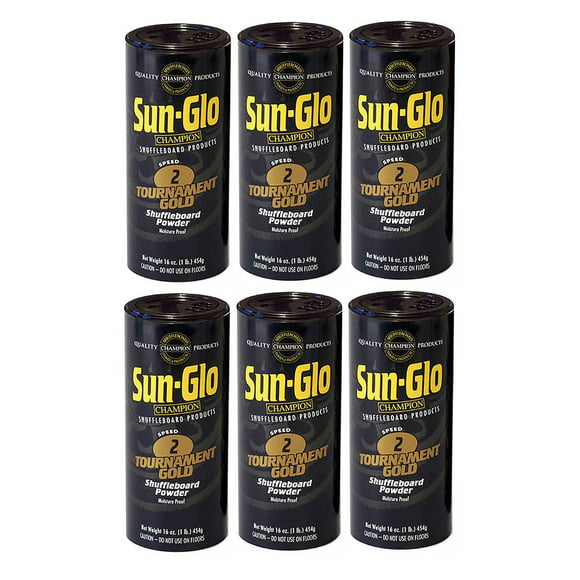 Sun Glo Shuffleboard  powder 1-3 wax 4 pack sampler 4 speeds
